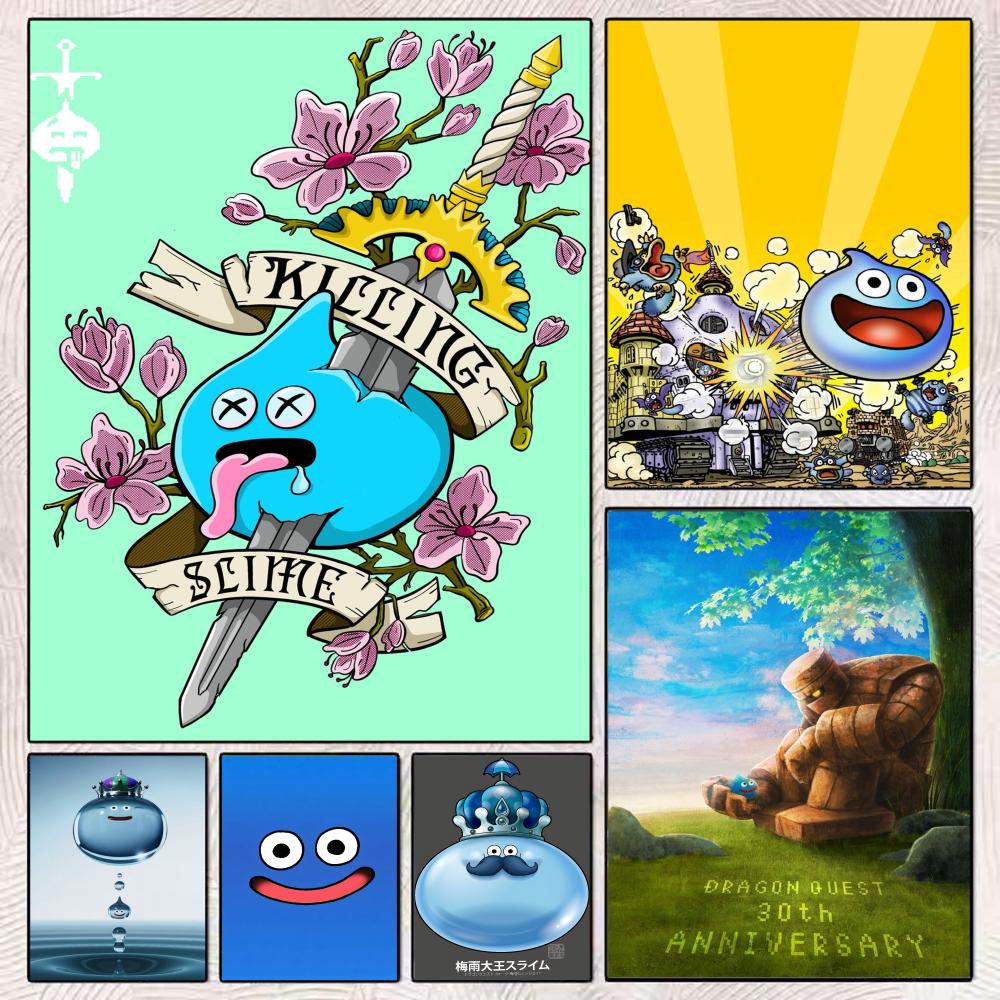 D-Dragon Quest Slime Poster Pe - Office Quest 评论和价格