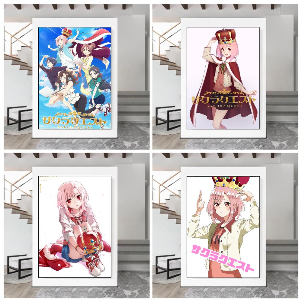 anime S-Sakura Quest-T Poster  - Office Quest 评论和价格