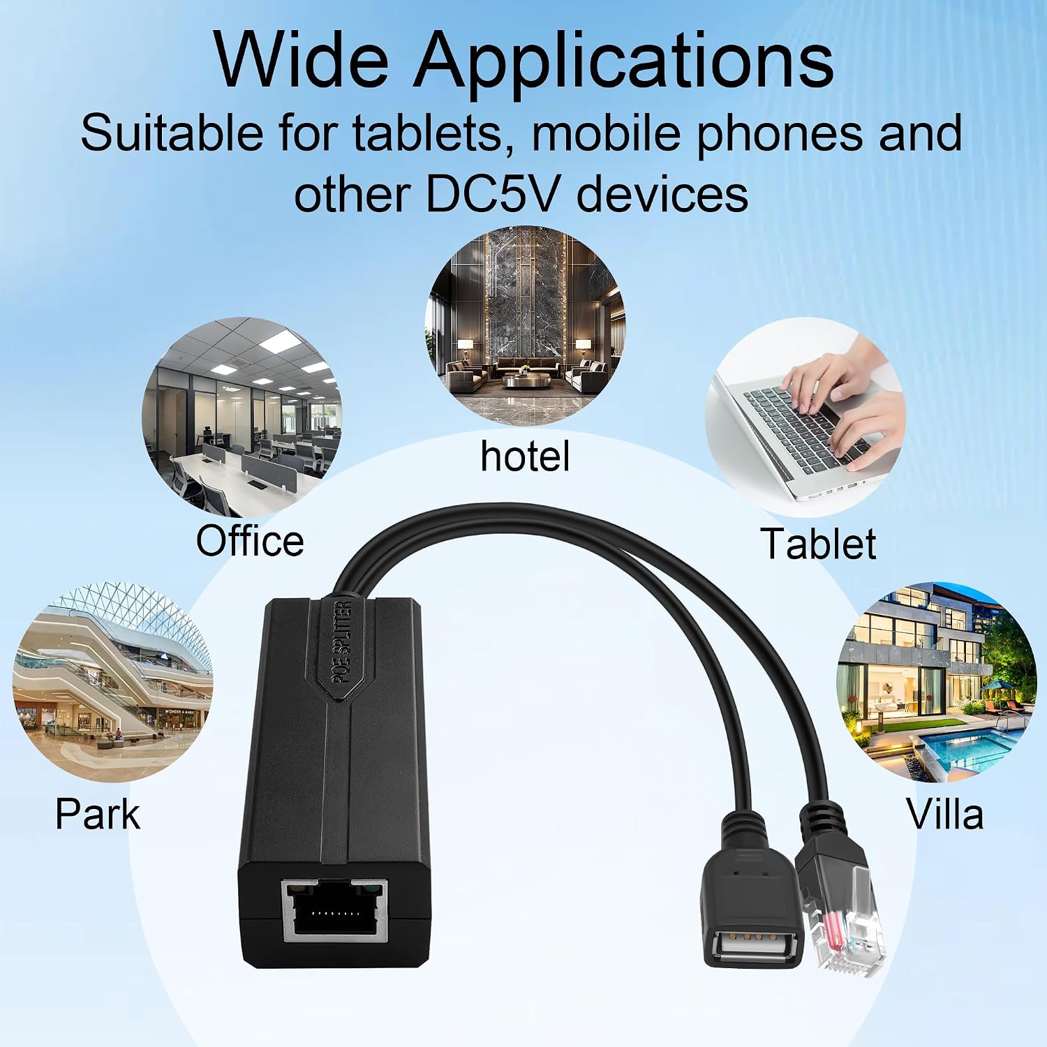 PoE Splitter 5V 2.4A USB Type  - Power Over Ethernet 评论和价格