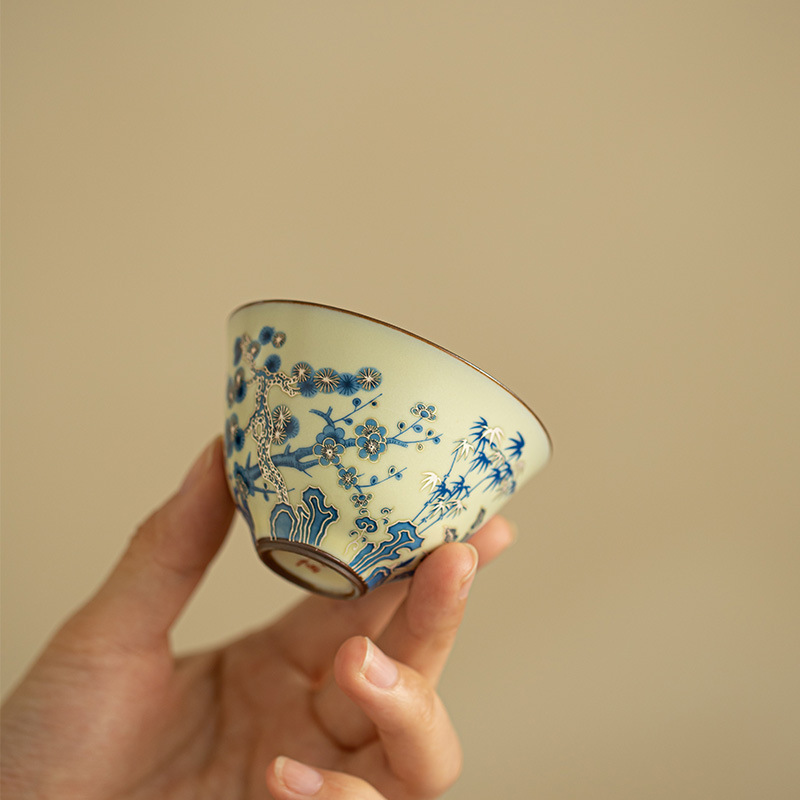 Jingdezhen Hand Painted Blue W - Office Technician 评论和价格