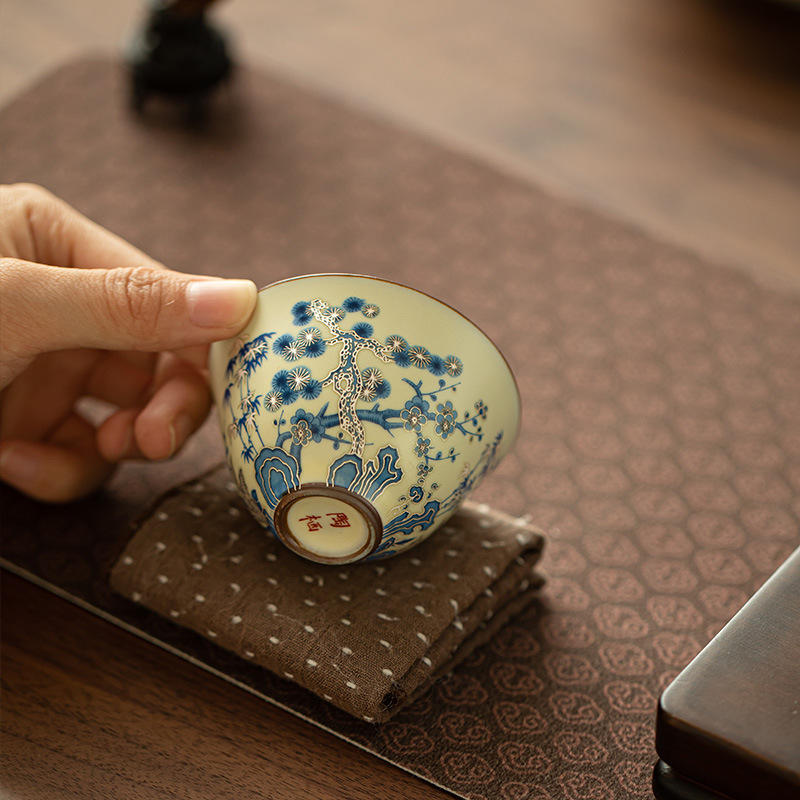 Jingdezhen Hand Painted Blue W - Office Technician 评论和价格